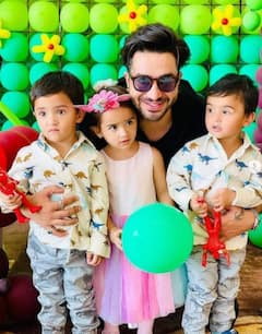 IN PICS: Aly Goni Celebrates His Sister’s Kids’ Birthday In Jammu With Ladylove Jasmin Bhasin