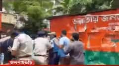 Jalpaiguri TMC Agitation: ত্রিপুরায় অভিষেকের গাড়িতে হামলা, BJP-র পার্টি অফিসের সামনে বিক্ষোভ TMC-র