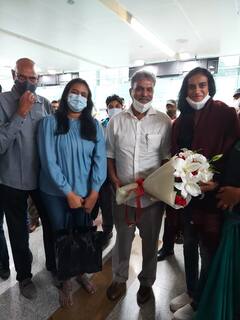 PV Sindhu: టోక్యో ఒలింపిక్ కాంస్య పతక విజేత పీవీ సింధుకు దిల్లీలో ఘన స్వాగతం