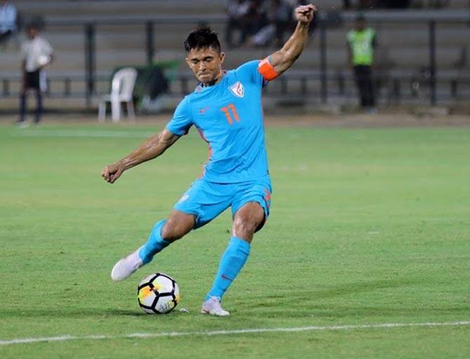 భారత ఫుట్‌బాల్ ప్లేయర్ సునీల్ ఛెత్రి పుట్టిన రోజు ఈ రోజు(ఆగస్టు 3).