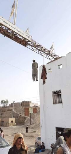 Helmand 'ਚ Taliban ਨੇ ਸ਼ਰੇਆਮ ਦੋ ਲੋਕਾਂ ਨੂੰ ਲਗਾਇਆ ਫਾਂਸੀ , ਦੇਖੋ ਵੀਡੀਓ