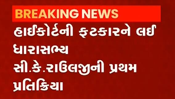 હાઈકોર્ટની ફટકાર બાદ MLA સી.કે.રાઉલજીએ શું આપી પ્રતિક્રિયા, જુઓ વીડિયો