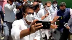 When Rahul Gandhi headed outside Parliament premises on a cycle