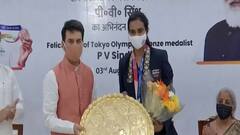 ऑलिम्पिक कांस्यविजेत्या सिंधूचा क्रीडामंत्र्यांच्या हस्ते गौरव, सिंधूच्या पाठीवर शाबासकीची थाप