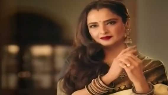 Actress Rekha shoots for a Promo for ''Ghum Hai Kisiikey Pyaar Meiin