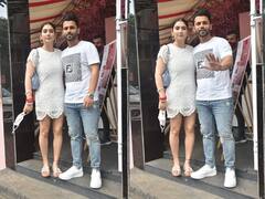 व्हाइट नेट ड्रेस, हाथों में चूड़ा और मांग में सिंदूर...पति Rahul Vaidya के साथ लंच करने स्टाइल से पहुंचीं Disha parmar, देखें तस्वीरें