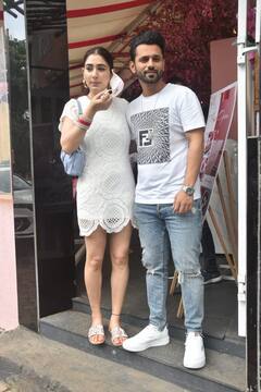 Newlyweds Rahul Vaidya- Disha Parmar TWIN In White On Lunch Date; Actress Flaunts Sindoor & Chooda After Being Trolled For Not Wearing Vermillion