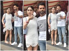 Newlyweds Rahul Vaidya- Disha Parmar TWIN In White On Lunch Date; Actress Flaunts Sindoor & Chooda After Being Trolled For Not Wearing Vermillion