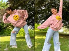 PICS: Anushka Sharma Flaunts Her Million Dollar Smile As She 'Casually Poses' In Park