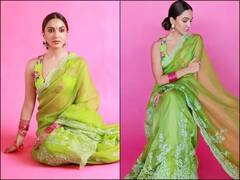 Kiara Advani:সবুজ শাড়িতে নজরকাড়া কিয়ারা, প্রশংসায় জাহ্নবীও
