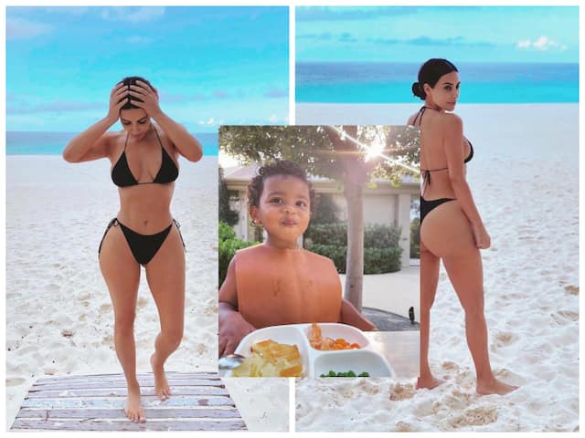 Kim Kardashian Shares Cheeky Thong Bikini Photo, Shows Off Her 'Resting  Beach Face