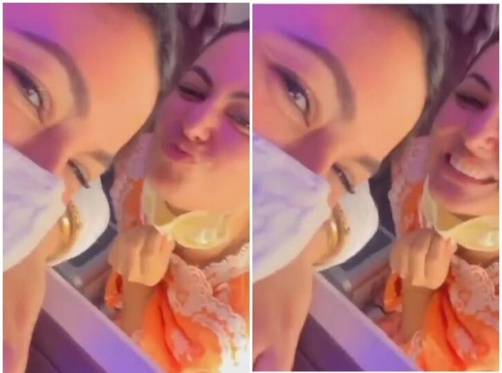 फ्लाइट में गौहर खान और हिना खान का हुआ मिनी बिग बॉस 14 रियूनियन, देखें वीडियो Gauahar Khan and Hina Khan had a mini Bigg Boss 14 reunion in flight, watch video फ्लाइट में गौहर खान और हिना खान का हुआ मिनी बिग बॉस 14 रियूनियन, देखें वीडियो