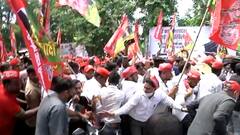 Akhilesh Yadav's cycle rally against Yogi govt's 'Kusashan' | LIVE report