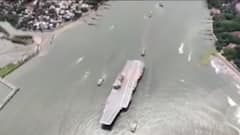 ભારતના સૌથી મોટા વોરશીપ વિક્રાંતના સી ટ્રાયલનો થયો પ્રારંભ, જુઓ શું છે ખાસિયત?