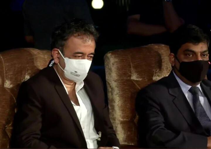 Rajkumar Hirani, who worked with Aamir Khan in '3 Idiots' and 'PK', was seen in formal wear at the launch event. (Source- ANI)