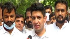 #Congress युवक काँग्रेसचं महागाई आणि भ्रष्टाचाराविरोधात सत्यजित तांबेंच्या नेतृत्वात आंदोलन