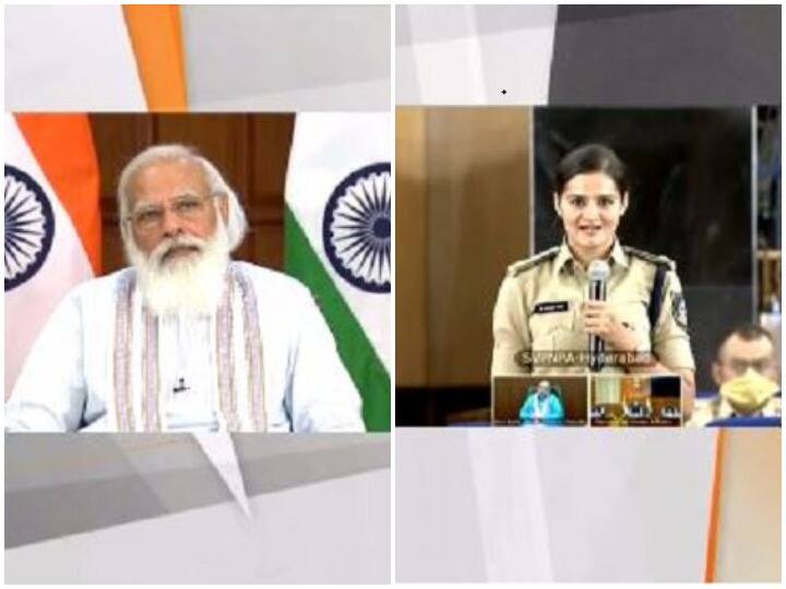 PM Modi asked this question to Navjot Simi who became IPS from Dentist users are enjoying video पीएम मोदी ने डेंटिस्ट से IPS बनीं नवजोत सिमी से पूछा ये मजेदार सवाल, यूजर्स को बेहद पसंद आ रही वीडियो