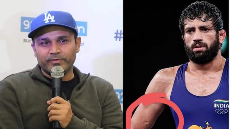 Virender Sehwag praised Ravi Kumar Dahiya Tokyo Olympic 2020: বাহুতে প্রতিপক্ষের কামড়, যন্ত্রণা সামলেও লড়াকু রবির প্রশংসায় সহবাগ