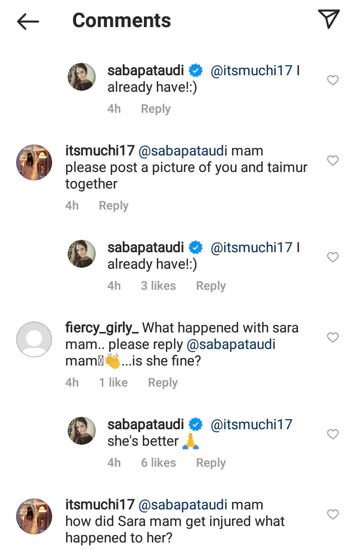 Saba Shares Health Update Of Sara Ali Khan After Her Nose Injury