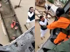 WATCH | MP Minister Gets Airlifted By IAF After Trying To Rescue People Stuck In Datia