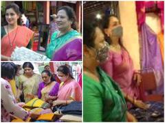 नेशनल हैंडलूम डे से पहले 'माई हैंडलूम माई प्राइड' एक्जीबिशन पहुंची मीनाक्षी लेखी, हेमा मालिनी भी रहीं मौजूद