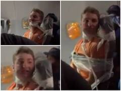 पैसेंजर ने फ्लाइट अटेंडेंट से की अश्लील हरकत, गुस्साए क्रू मेंबर्स ने टेप से सीट पर बांधा