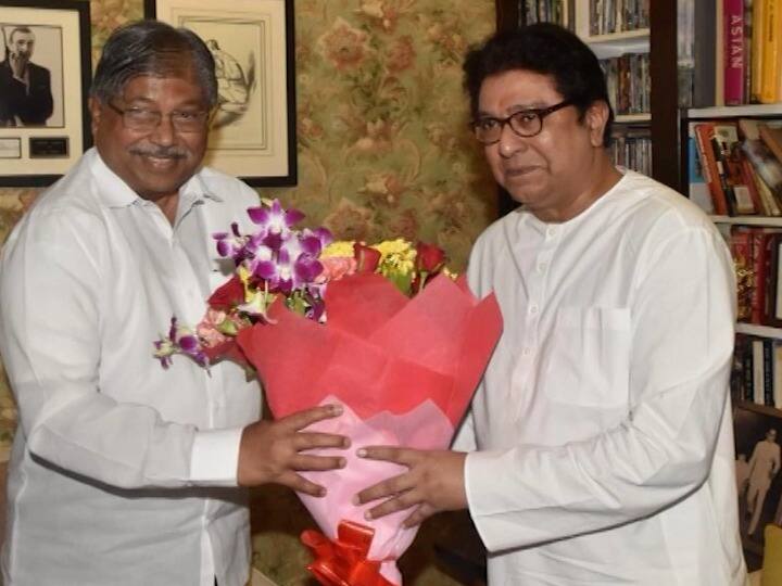 Bjp Maharashtra Chandrakant Patil meeting with MNS Raj Thackeray Maharashtra Politics राज ठाकरेंच्या भेटीनंतर चंद्रकांत पाटील म्हणाले, परप्रांतियांबाबत राज ठाकरेंचं मन वळवण्याचा प्रयत्न