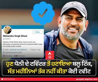 MS Dhoni Twitter Blue Tick: ਹੁਣ ਧੋਨੀ ਦੇ ਟਵਿੱਟਰ ਤੋਂ ਹਟਾਇਆ ਬਲੂ ਟਿੱਕ, ਸੱਤ ਮਹੀਨਿਆਂ ਤੱਕ ਨਹੀਂ ਕੀਤਾ ਕੋਈ ਟਵੀਟ