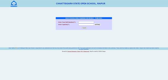 CG SOS 10th Result 2021: Chattisgarh Open School Class 10 Result Declared