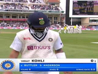 Ind vs Eng 1st Test : ‛டக்குனு வந்து ‛டக்’னு போன கேப்டன்’ -மோசமான சாதனை படைத்த கோலி!