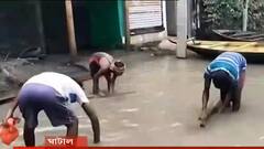 Ghatal Flood Situation: বানভাসি ঘাটালে পানীয় জলের হাহাকার, জলের পাউচেও ভিজছে না গলা