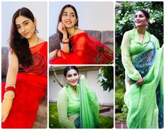 रेड साड़ी में दिशा ने दिखाया नई-नवेली दुल्हन अवतार, तो सावन में हरी साड़ी पहन सपना चौधरी ने फैंस का दिल धड़काया