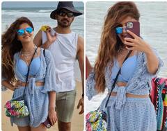 ਪਤੀ ਅਭਿਨਵ ਸ਼ੁਕਲਾ ਨਾਲ Beach 'ਤੇ ਮਸਤੀ ਕਰਦੀ ਦਿਖੀ Rubina Dilaik, ਦੇਖੋ ਖੂਬਸੂਰਤ ਤਸਵੀਰਾਂ