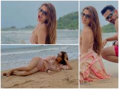IN PICS: Rubina Dilaik Turns Into Beach Babe Posing In A Sizzling Monokini While On Vacation With Hubby Abhinav Shukla