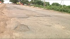 Parbhani वसमत राष्ट्रीय महामार्गावर खड्डेच खड्डे, राज्यपालांच्या दौऱ्यानंतर खड्डे दूर होणार?