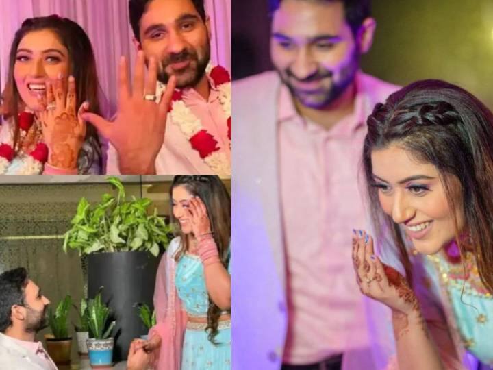 'ये है मोहब्बतें' फेम एक्ट्रेस शिरीन मिर्जा ने 4 अगस्त को बेहद निजी समारोह में हसन सरताज के साथ सगाई की. शिरीन की दोस्त और ये है मोहब्बतें की को-एक्ट्रेस कृष्णा मुखर्जी भी समारोह का हिस्सा थीं. उन्होंने सगाई की रात की कई तस्वीरें और वीडियो शेयर किए हैं.
