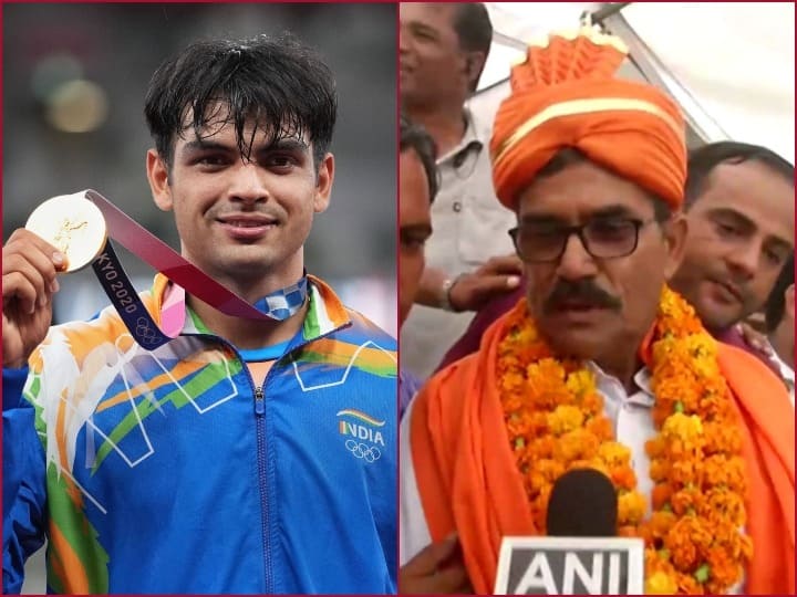 Neeraj Chopra Father Reaction on Wins first Gold Medal in Olympics Javelin Throw Neeraj Chopra Father Reaction: घर से 15-16 किमी दूर जाकर प्रैक्टिस करते थे नीरज चोपड़ा, गोल्ड जीतने पर जानें पिता ने क्या कहा?