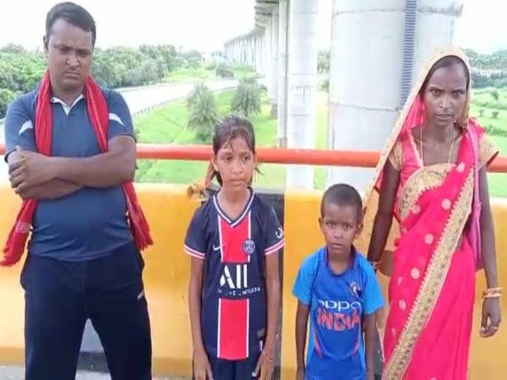 9 year old Kajal and 6 year old Badal are reaching Delhi from Prayagraj by running ANN नन्हें एथलीटों को सलाम, प्रयागराज से दिल्ली दौड़कर पहुंच रहे हैं 9 साल की काजल और 6 वर्षीय बादल
