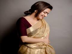 Anchor DD pics | புடவையின் தேர்ந்த மடிப்பில் விசிறி வாழைகள் - திவ்யா தர்ஷினி!