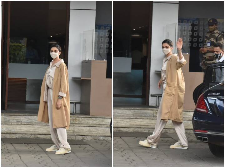 बॉलीवुड एक्ट्रेस दीपिका पादुकोण को शनिवार की सुबह मुंबई एयरपोर्ट पर स्पॉट किया गया है. बता दें कि दीपिका शनिवार को अपने होमटाउन बेंगलुरु के लिए रवाना हुई है.