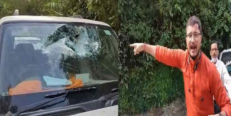 Tripura Dhalai TMC leaders including Debangshu Bhattacharya, Jaya Dutta  attacked, car ransacked at ambasa Tripura:ত্রিপুরায় ধলাই জেলার আমবাসায় আক্রান্ত তৃণমূল, দেবাংশুদের গাড়িতে ভাঙচুর