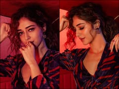 PICS | Ananya Panday Nails The Perfect Date Night Look In A Plunging Neckline Dress
