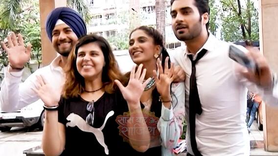 Fans come to meet Nimrit Kaur Ahluwalia on the sets of 'Choti Sarrdaarni'