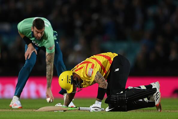 Ouch! Alex Hales Gutted After Back To Back Balls Hit His Crotch During The Hundred- Watch Video Ouch! Alex Hales Gutted After Back To Back Balls Hit His Crotch During The Hundred - Watch Video