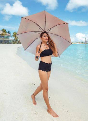 IN PICS: TV Actress Surbhi Chandna Stuns In Bikinis While Holidaying In Maldives