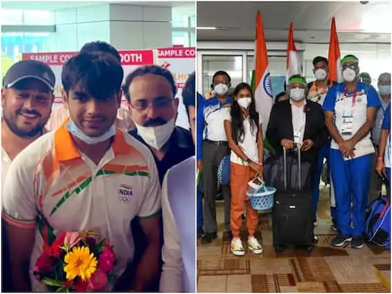 Tokyo Olympics: ফুল-মালা-বাজনায় রাজকীয় অভ্যর্থনা পদকজয়ীদের, ভক্তদের ধন্যবাদ নীরজ-লাভলিনার