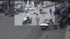 નવસારીઃ બાઈક સવારો બન્યા બેફામ, રસ્તો ઓળંગતા 70 વર્ષીય વૃદ્ધને લીધા અડફેટે