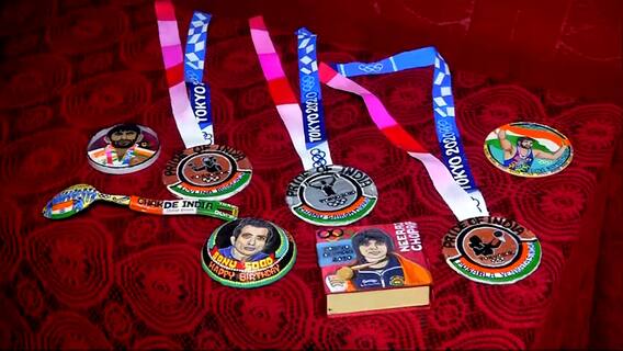 Tokyo Olympics के पदकवीरों को Miniature Artist की Special Tribute