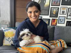 Varalakshmi Sarathkumar pics | வரலட்சுமி  மற்றும் செல்ல நாய் குச்சி.. லேட்டஸ்ட் பிக்ஸ்!