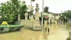 UP में गंगा नदी उफान पर, वाराणसी में डूबे घाट, प्रयागराज-कानपुर में भी नदी किनारे इलाके डूबे